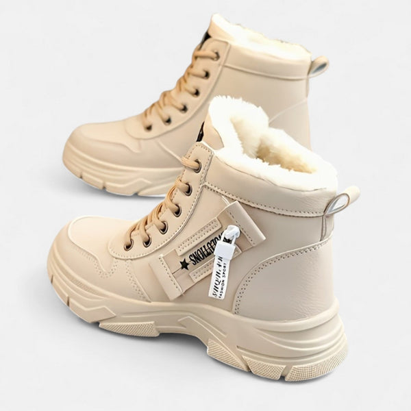 Victoria | Khaki Warm Winter Comfort Boots