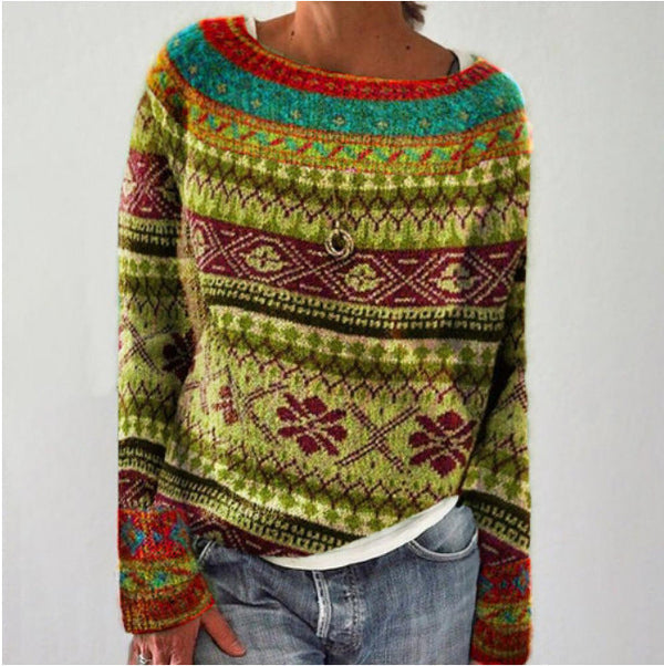 Liv | Retro Women's Autumn Knit Sweater