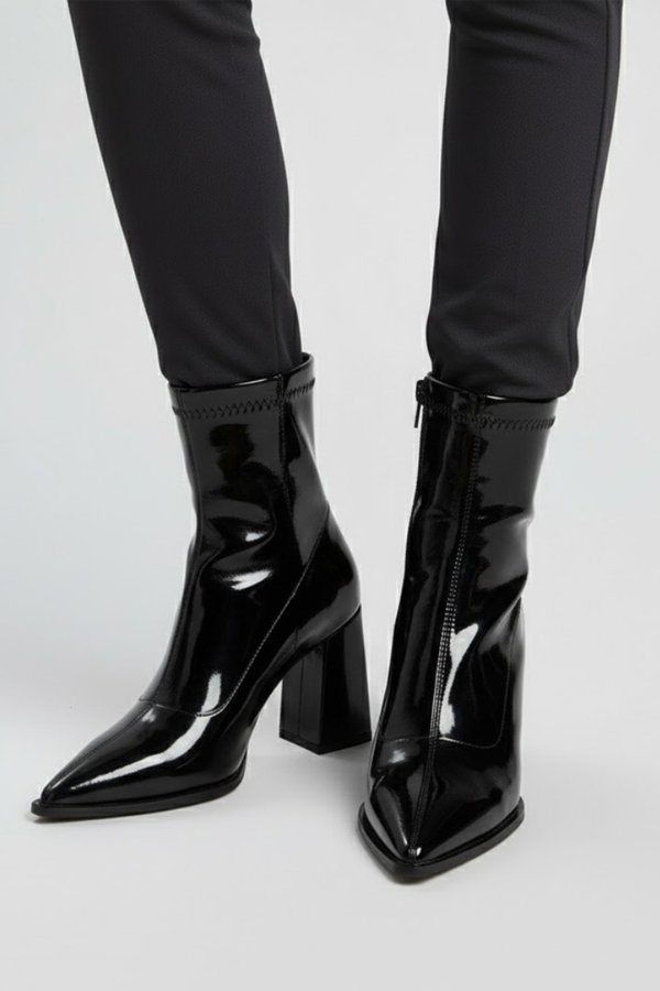 Low Block Heel Ankle Boots for Women