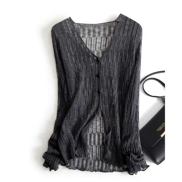 Maris | Effortless Women's Slim Open Knit Cardigan