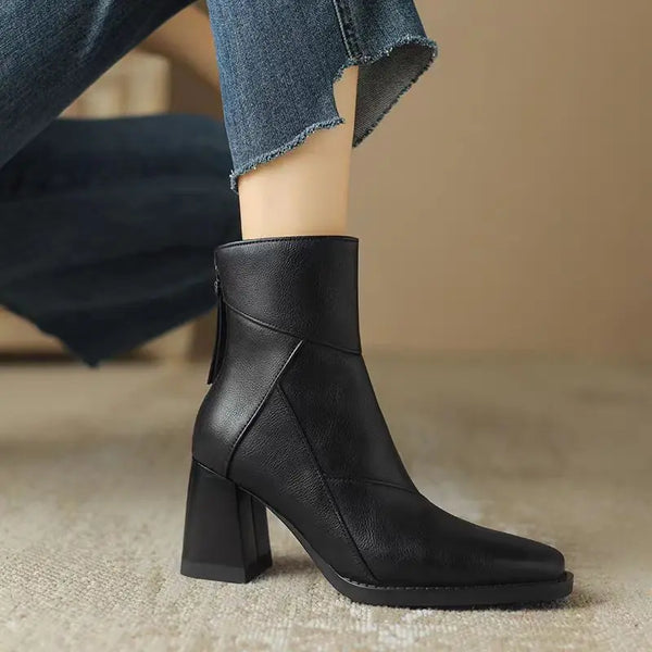 Meredith | Angular Panel Ankle Boots for Women