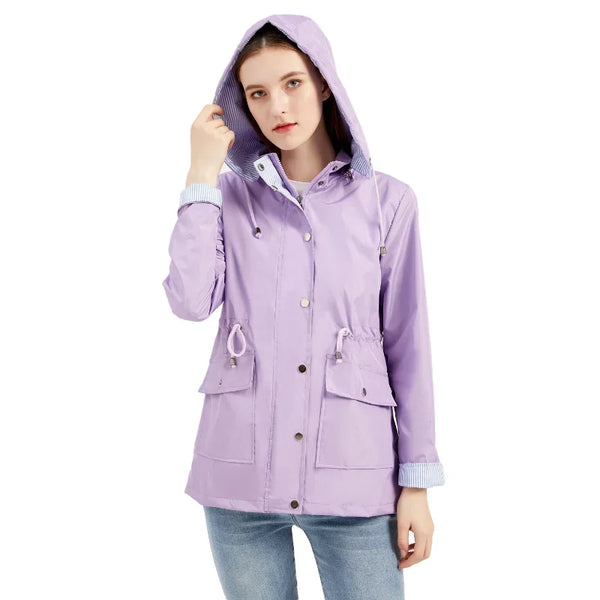 Hooded Rain Jacket for Women