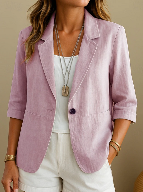 Women's Tailored Everyday Blazer with Relaxed Fit