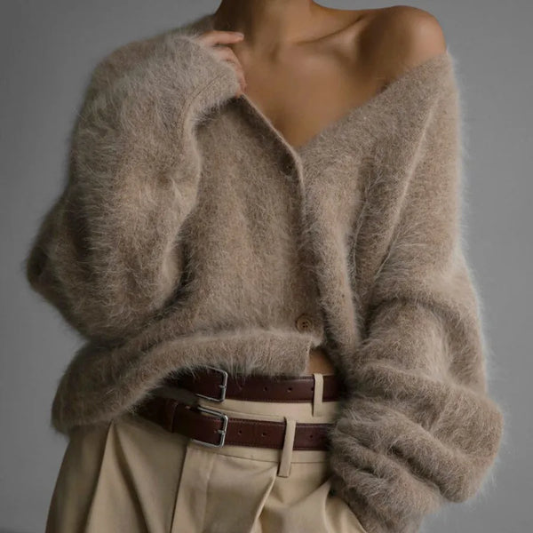 Fenella | Cozy Women's Soft Mink Cardigan