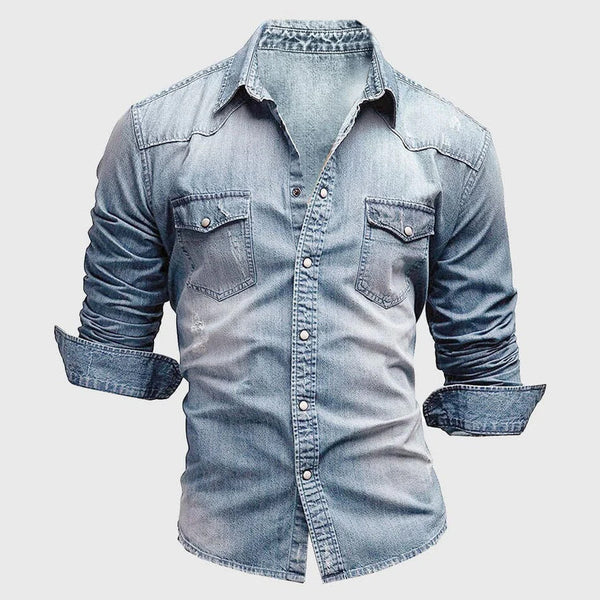 Miami Denim Shirt Relaxed Casual Everyday