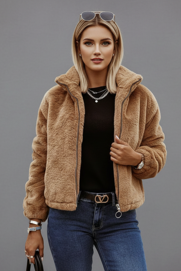 Juno | Zip-Up Jacket with Textured Surface
