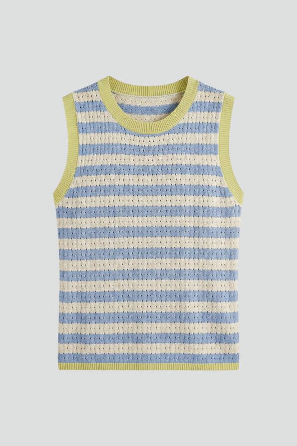 Oona | Chic Women's Striped Round Neck Knit Top