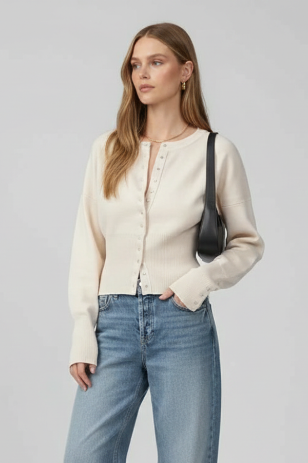 Kiera | Chic Women's Button-Front Knit Cardigan