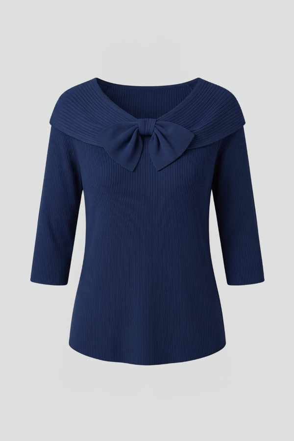 Tamsin | Sweet Women's Bow Detail Knit Top
