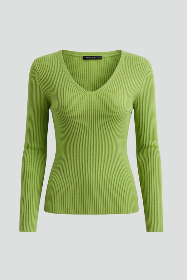 Valentina | Chic Women's V-Neck Knit Jumper