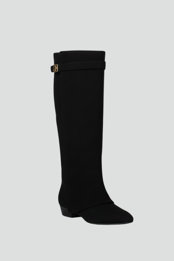 Wide Calf Block Heel Knee-High Boots for Women