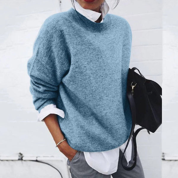 Poppy | Cozy Women's Crew Neck Knit Sweater