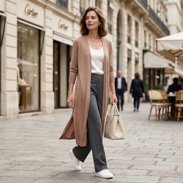 Marceline | Sleek Women's Longline Knit Cardigan