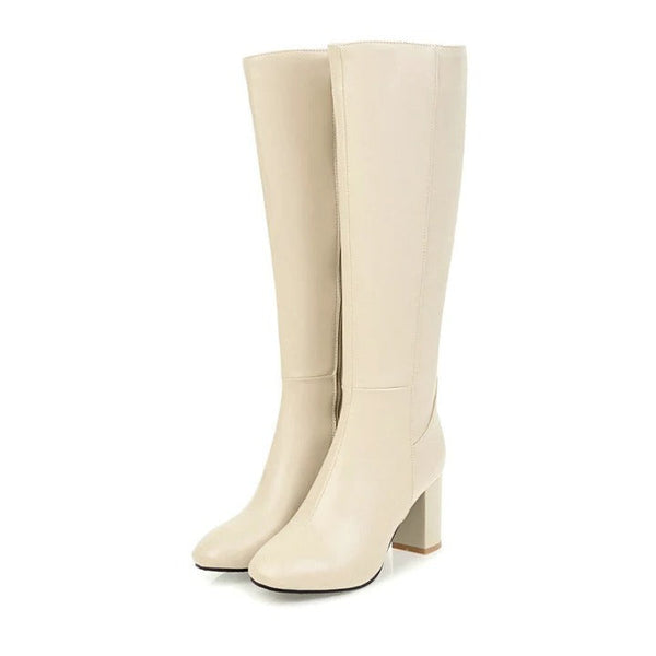 Elegant Tall Knee-High Winter Boots for Women