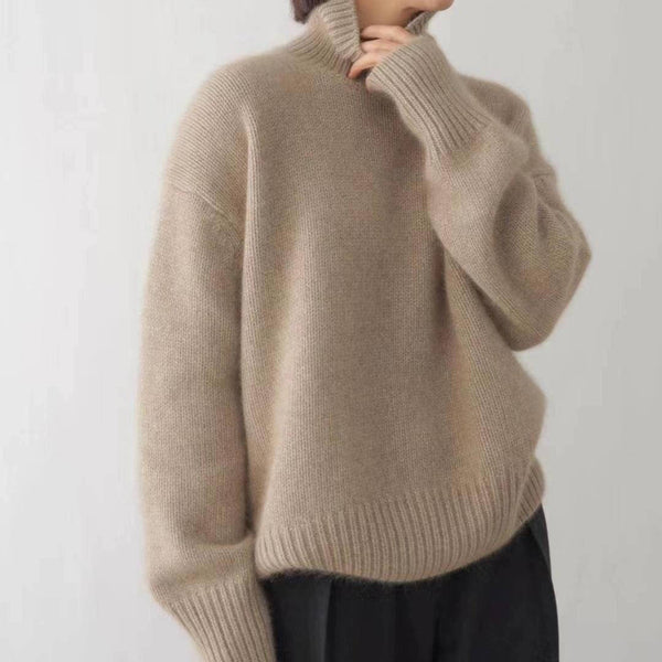 Cashmere Turtleneck Pullover Sweater for Women
