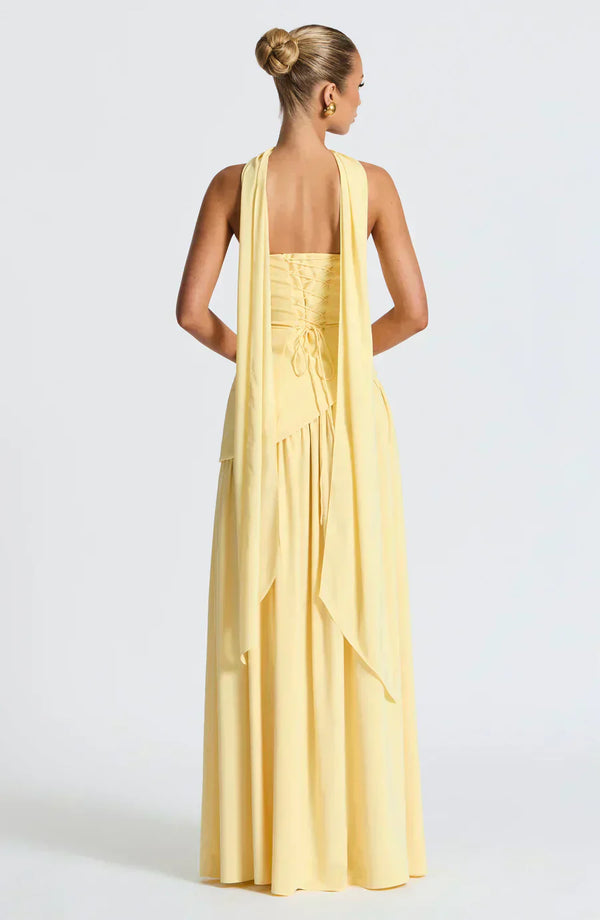 Women's Asymmetric Maxi Dress Wedding Guest Formal