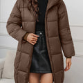 Camilla | Hooded Longline Puffer Coat for Women 1