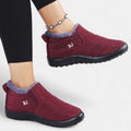 Black Slip-On Winter Boots for Women, Warm Fit 6
