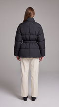 Belted Quilted Puffer Coat for Women 4