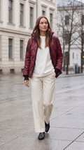 High Collar Quilted Puffer Jacket for Women 5