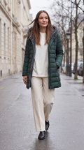 Water Resistant Fleece Lined Puffer Jacket for Women 6