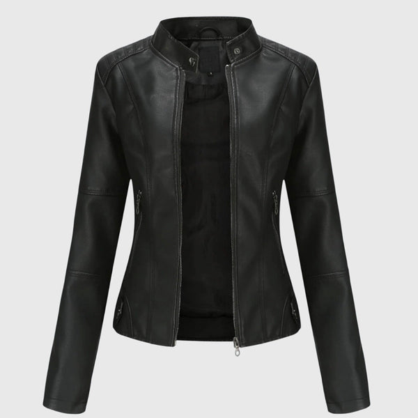 Oversized Faux Leather Shacket for Women