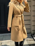Evangeline | Tailored Belted Long Coat for Women 3