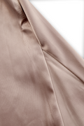Satin One-Shoulder Champagne Maxi Gown 6
