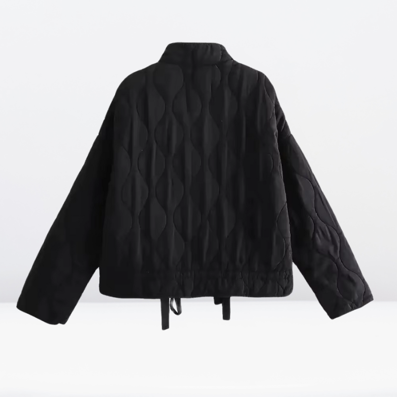 Women's Quilted Jacket, Oversized with Drawstring Hem