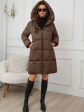 Camilla | Hooded Longline Puffer Coat for Women 4