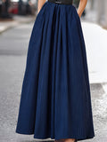 Pleated Maxi Dress Sleeveless Belted Waist 4