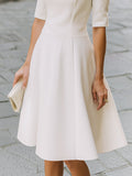 Fitted Midi Dress Sleeveless Formal Occasion 4