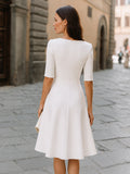 Fitted Midi Dress Sleeveless Formal Occasion 5