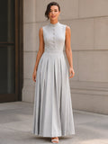 Sleeveless Maxi Dress Elegant Fit 2