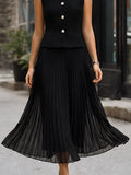 Pleated Maxi Dress with Structured Bodice Detail 4