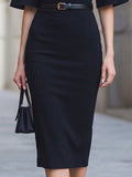 Flared Sleeve Midi Dress Mock Neck Belted Fit 4