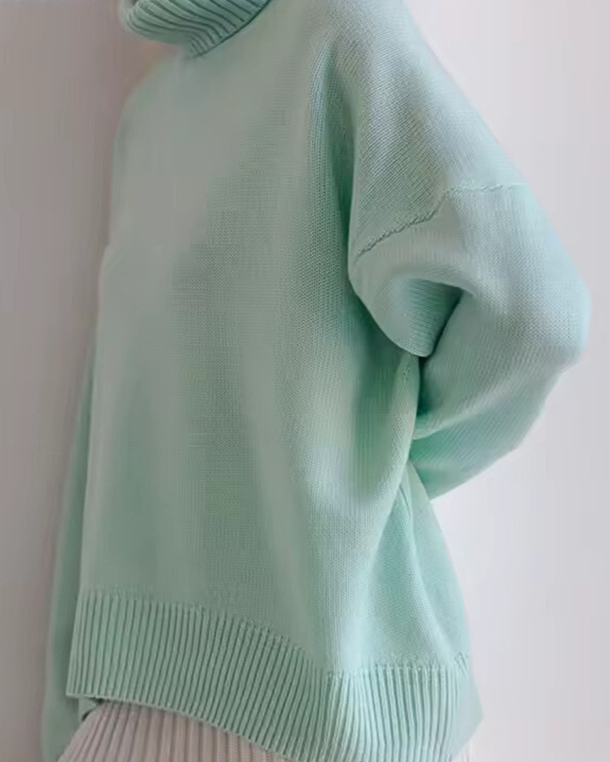 Lesley | Oversized Turtleneck Knit Sweater for Women