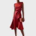 Sophisticated Sleeveless Midi Dress for Women 1