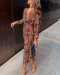 Women's A-Line Maxi Dress Wedding Guest Formal 3