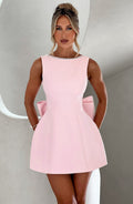 Women's Structured Mini Dress Wedding Guest Formal 1