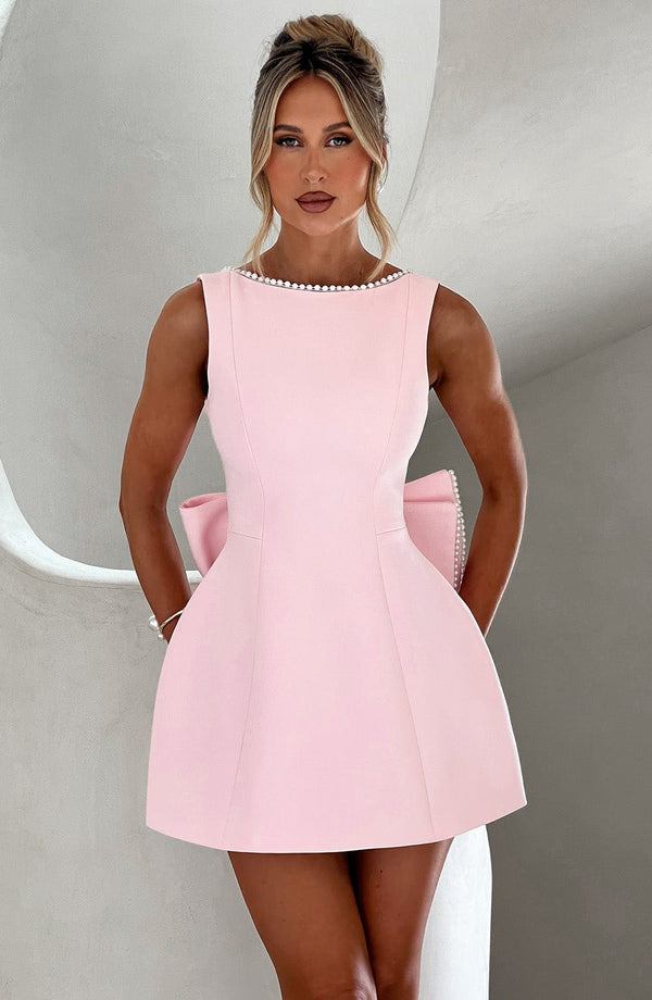 Women's Structured Mini Dress Wedding Guest Formal
