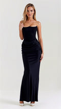 Women's Column Maxi Dress Wedding Guest Formal 1