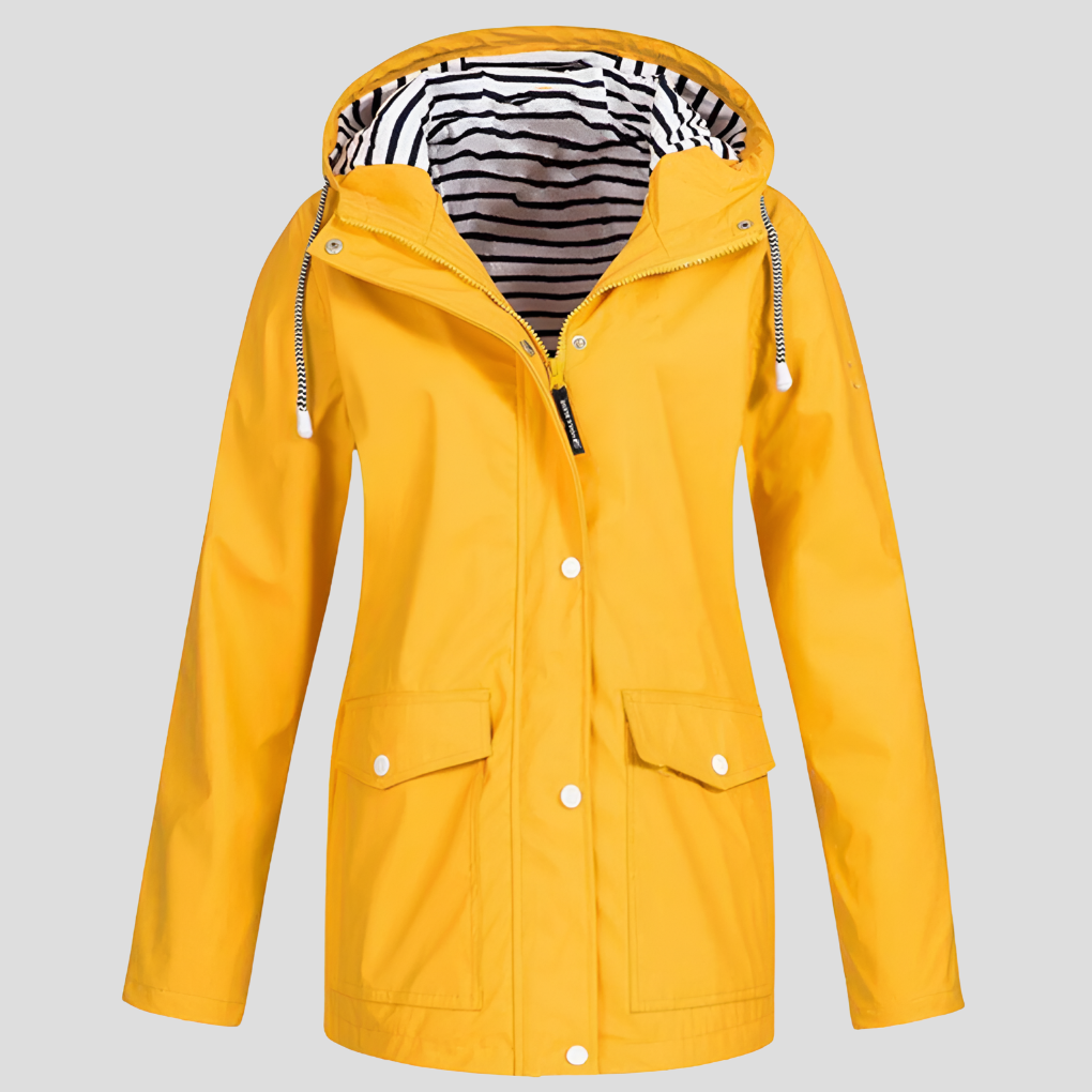 Women's Waterproof Jacket, Hooded Windproof Insulated