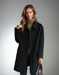 Megan | Double-Breasted Long Coat for Women 3
