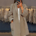 Women's Chunky Cardigan, Oversized Open Front with Pockets 6
