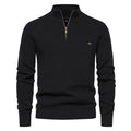 Patrick | High Collar Zip Ribbed Knit Sweater for Men 7