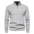 Patrick | High Collar Zip Ribbed Knit Sweater for Men 9