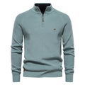 Patrick | High Collar Zip Ribbed Knit Sweater for Men 6