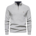 Patrick | High Collar Zip Ribbed Knit Sweater for Men 1