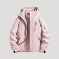 Waterproof Rain Jacket for Women, Colorblock Hooded 1